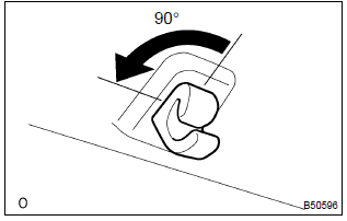 Toyota Corolla. Remove visor holder