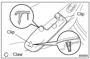 Toyota Corolla. Remove rear armrest assy lh