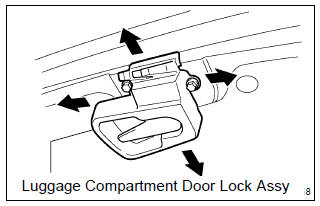 Toyota Corolla. Adjust luggage compartment door panel sub–assy