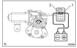 Toyota Corolla. Inspect sliding roof drive gear sub–assy