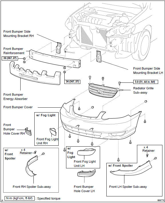 Toyota Corolla. Components