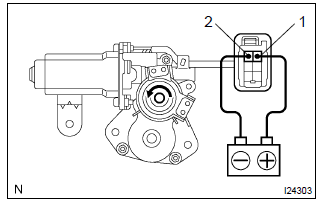 Toyota Corolla. Inspect sliding roof drive gear sub–assy