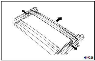 Toyota Corolla. Remove roof drip channel rear