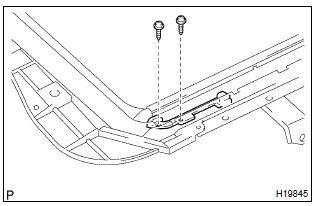 Toyota Corolla.  Remove sliding roof guide block lh