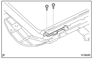 Toyota Corolla. Install sliding roof guide block lh