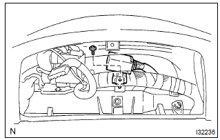 Toyota Corolla. Remove cruise control ecu assy