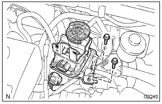 Toyota Corolla. Remove cruise control actuator assy