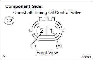 Toyota Corolla. Inspect camshaft timing oil control valve assy