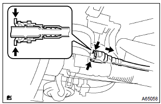 Toyota Corolla. Disconnect fuel emission tube sub–assy no.1