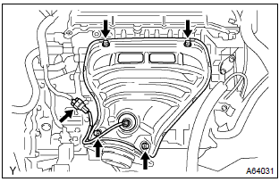 Toyota Corolla. Install exhaust manifold heat insulator