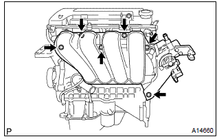 Toyota Corolla.  Install intake manifold