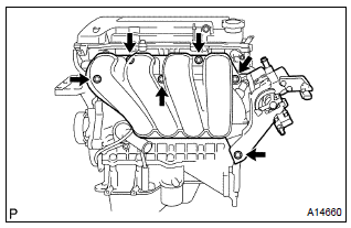 Toyota Corolla. Install intake manifold