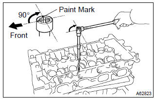 Toyota Corolla. Install cylinder head sub–assy