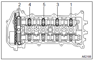 Toyota Corolla. Remove camshaft