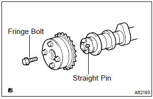 Toyota Corolla. Remove camshaft timing gear assy