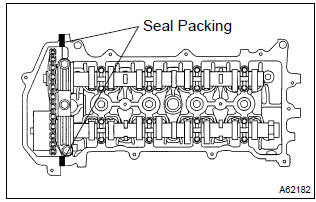 Toyota Corolla. Install cylinder head cover subassy