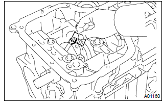 Toyota Corolla. Inspect connecting rod oil clearance