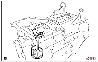 Toyota Corolla. Remove connecting rod sub–assy