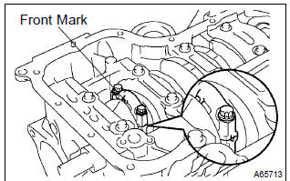 Toyota Corolla. Install connecting rod sub–assy