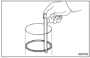 Toyota Corolla.  Inspect piston ring end gap