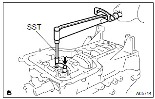 Toyota Corolla. Install connecting rod sub–assy