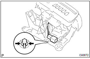 Toyota Corolla. Remove floor shift shift lever knob sub–assy