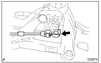 Toyota Corolla. Connect floor shift cable transmission control shift