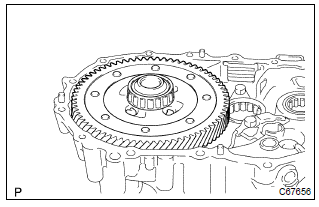 Toyota Corolla. Install differential case assy