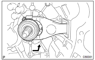Toyota Corolla. Install clutch release fork sub–assy