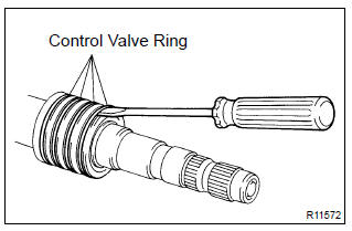 Toyota Corolla. Remove power steering control valve
