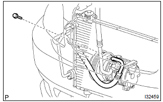 Toyota Corolla. Install discharge hose sub–assy