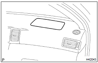 Toyota Corolla. Instrument panel passenger airbag assy